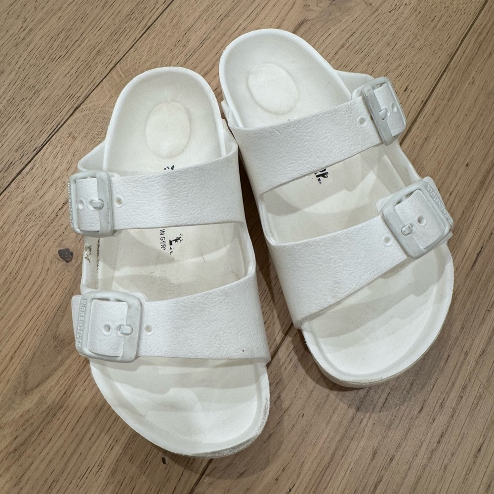 Kids White Birkenstock Sandals